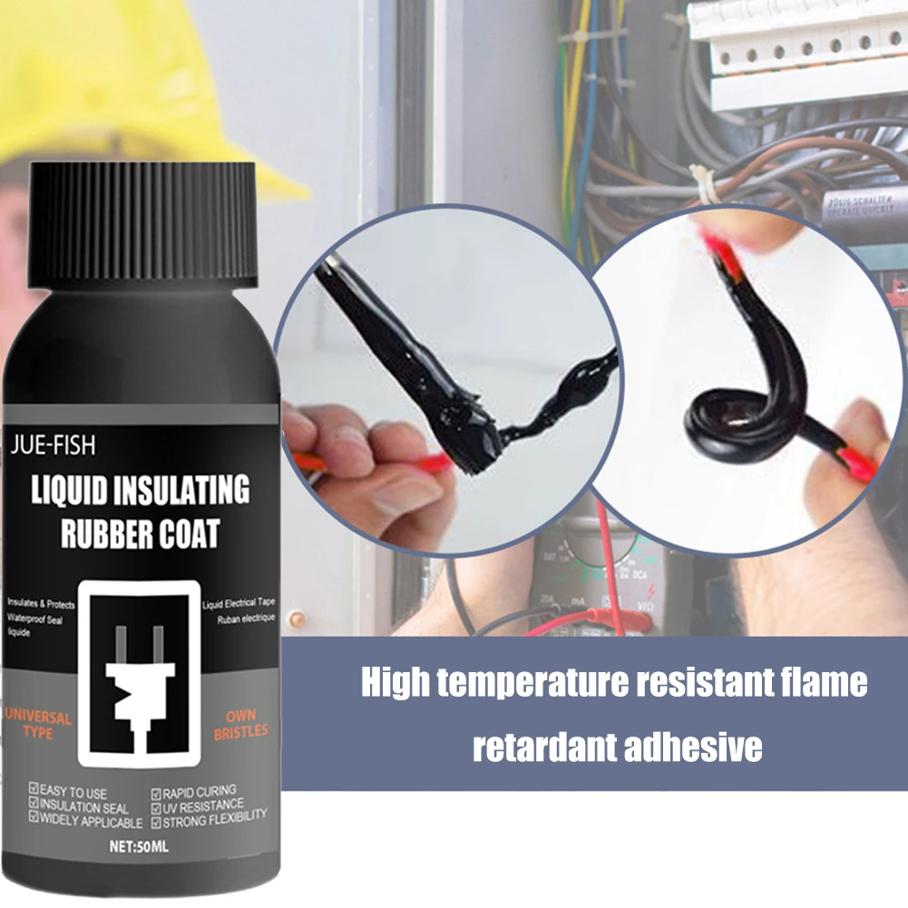 50ml Insulation Electrical Sealant Liquid Tape Paste Waterproof Anti UV Fast Dry Lamp Board Electronic Sealant No Corrosion
50ml Insulation Electrical Sealant Liquid Tape Paste Waterproof Anti UV Fast Dry Lamp Board Electronic Sealant No Corrosion
