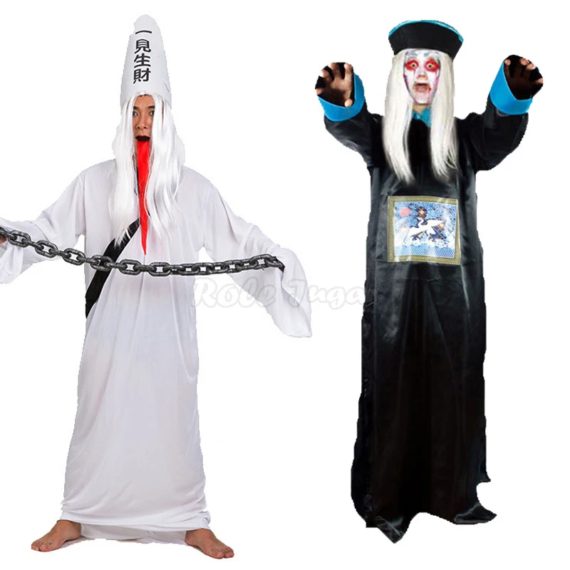 Chinese Traditional Adult Ghost Festival Cosplay Costume Halloween Party Taoist Zombie Judge of Hell Costume Dress up C38X52
Chinese Traditional Adult Ghost Festival Cosplay Costume Halloween Party Taoist Zombie Judge of Hell Costume Dress up C38X52