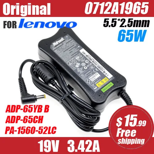 original 19V 3.42A 65W AC Adapter Laptop Charger For Lenovo Y410 c466 G455 410M U165 U350 C200 0712A1965 PA-1650-52LC ADP-65YB
original 19V 3.42A 65W AC Adapter Laptop Charger For Lenovo Y410 c466 G455 410M U165 U350 C200 0712A1965 PA-1650-52LC ADP-65YB