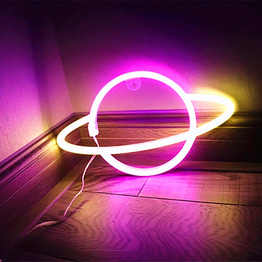 Dual Use Elliptical Planet Shaped Neon Light Gift LED Colorful Neon Lamp Planet Sign Home Wall Starry Sky Lighting Decor
Dual Use Elliptical Planet Shaped Neon Light Gift LED Colorful Neon Lamp Planet Sign Home Wall Starry Sky Lighting Decor