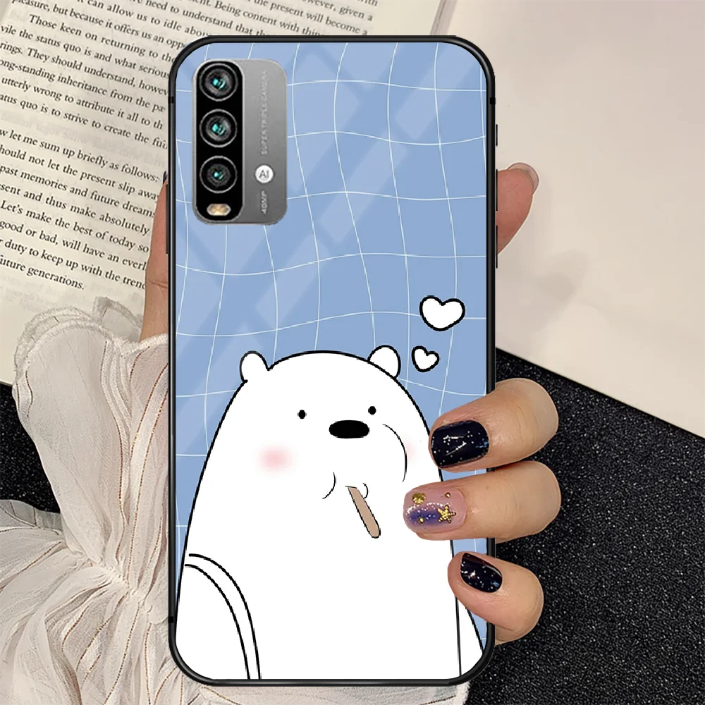 Cute Bare Cartoon Bear Phone Tempered Glass Case Cover For Xiaomi Redmi note k 7 8 9 10 30 40 A C T S Pro Soft Etui Bumper Funda
Cute Bare Cartoon Bear Phone Tempered Glass Case Cover For Xiaomi Redmi note k 7 8 9 10 30 40 A C T S Pro Soft Etui Bumper Funda