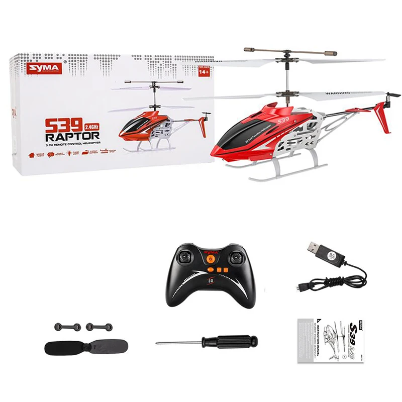 SYMA S39 3CH Remote Control Helicopter Outdoor Alloy RC Helicopter Hover Altitude Hold Function Aluminum Medium Helicopter RTF
SYMA S39 3CH Remote Control Helicopter Outdoor Alloy RC Helicopter Hover Altitude Hold Function Aluminum Medium Helicopter RTF