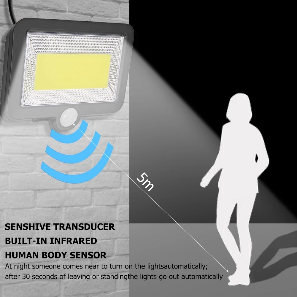120LED Solar Powered Light Outdoors Motion Sensor Sunlight Waterproof Wall Emergency Street Security Lamp For Garden Decoration
120LED Solar Powered Light Outdoors Motion Sensor Sunlight Waterproof Wall Emergency Street Security Lamp For Garden Decoration