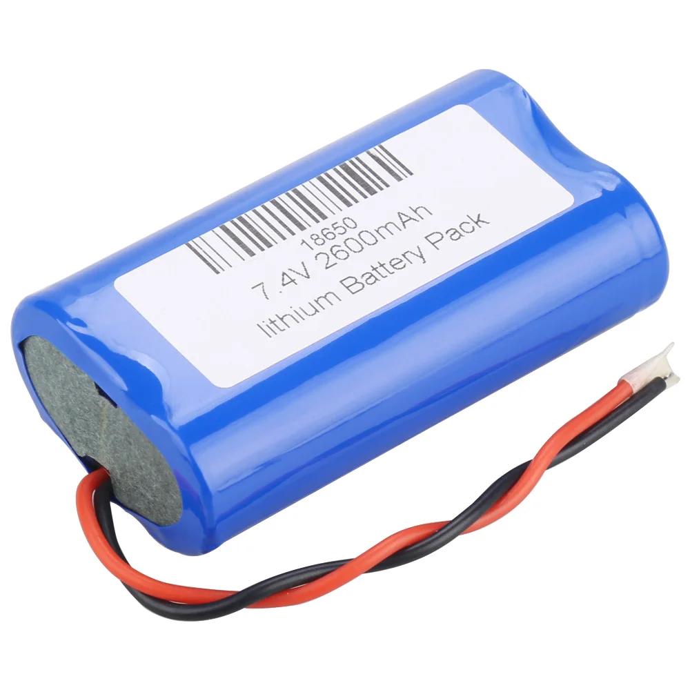 7.4 V 18650 lithium battery 2600 mAh rechargeable pack loudspeaker speaker with protection plate | Электроника