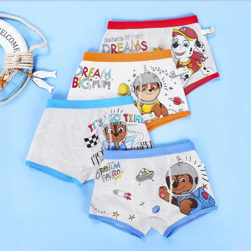 Трусы детские с принтом «Щенячий патруль», 95% хлопок, 4 шт./лот
Трусы детские с принтом «Щенячий патруль», 95% хлопок, 4 шт./лот