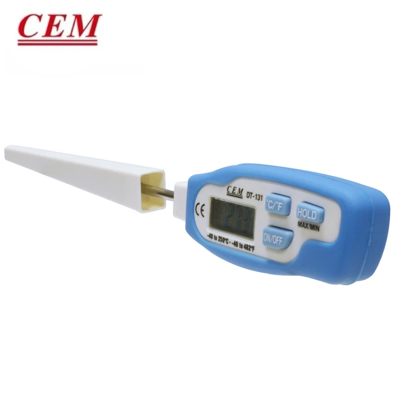 CEM DT-131 Food Thermometer Pen Type Contact Probe Temperature Count Display Liquid Food Thermometer Can Measure -40~250℃
CEM DT-131 Food Thermometer Pen Type Contact Probe Temperature Count Display Liquid Food Thermometer Can Measure -40~250℃