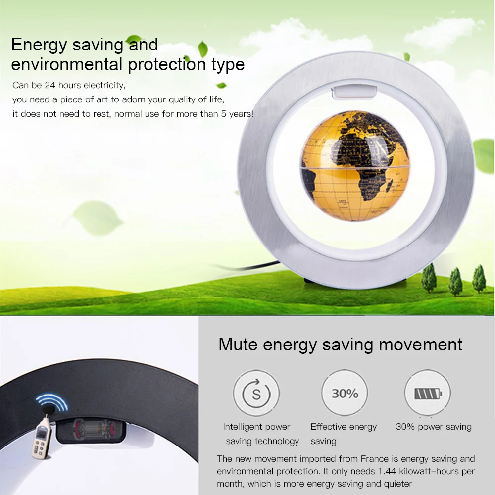 Globe Round Sphere LED Light World Map Floating Earth Magnetic Levitation Light Anti-gravity Magic Ball Christmas Strange Lights
Globe Round Sphere LED Light World Map Floating Earth Magnetic Levitation Light Anti-gravity Magic Ball Christmas Strange Lights
