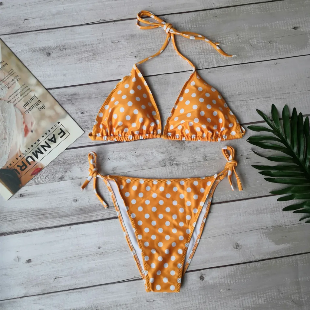 Sexy Dot Print Bikinis Striped Patchwork Swimsuit Women Bandage Bikini Set Swimwear Brazilian Beachwear Sexy Bathing Suit
Sexy Dot Print Bikinis Striped Patchwork Swimsuit Women Bandage Bikini Set Swimwear Brazilian Beachwear Sexy Bathing Suit