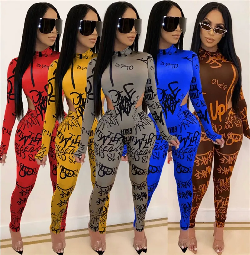 Women’s Two Piece Casual Clothes Fashion Letter Printed Long Sleeve Bodysuit Leotard Top and Elastic High Waist Trousers Set
Women’s Two Piece Casual Clothes Fashion Letter Printed Long Sleeve Bodysuit Leotard Top and Elastic High Waist Trousers Set