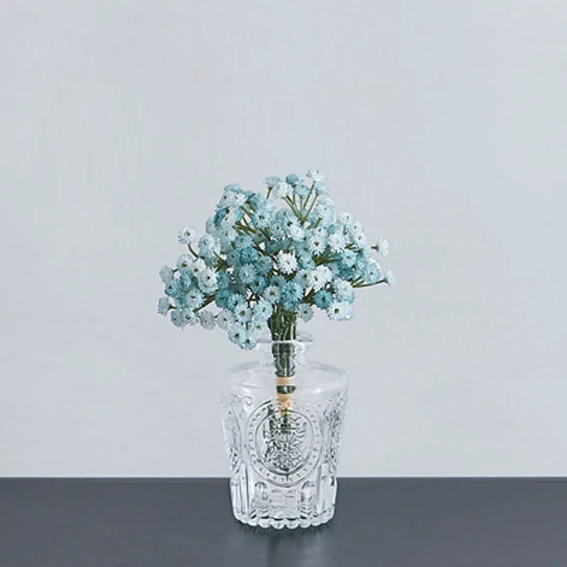 Vintage Glass Vase With Gypsophila Artificial Flowers For Party Wedding Outdoor Home Decoration Dried Flower Desktop decor
Vintage Glass Vase With Gypsophila Artificial Flowers For Party Wedding Outdoor Home Decoration Dried Flower Desktop decor