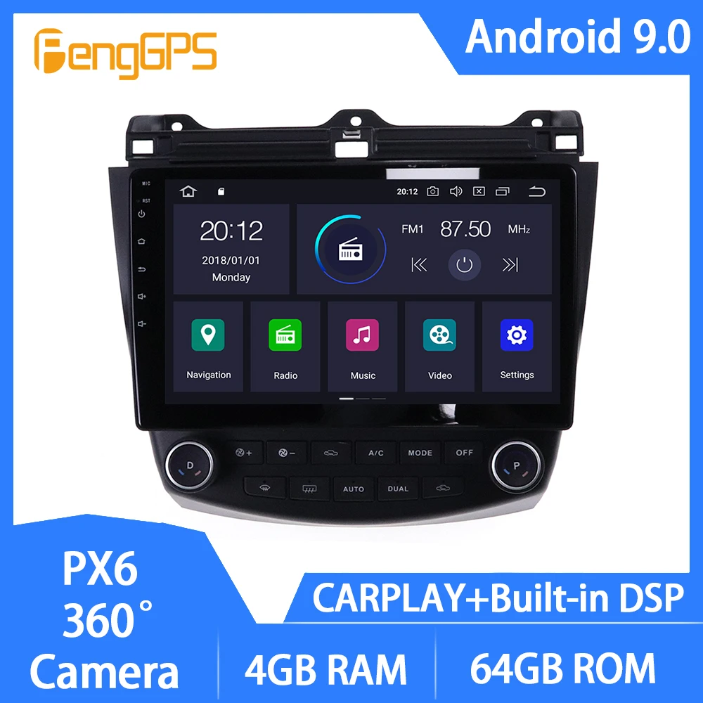 Android 10.0 Multimedia player for Honda Accord 2003-2007 FM Radio Touchscreen GPS Navi Mirror Link Supports Carplay PX6 4G+64G
Android 10.0 Multimedia player for Honda Accord 2003-2007 FM Radio Touchscreen GPS Navi Mirror Link Supports Carplay PX6 4G+64G