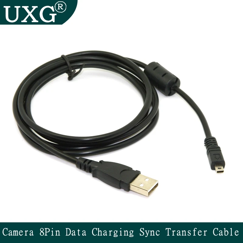 USB Data Cable Camera Data Charging Sync Transfer Cables Cord Wire 8pin for Nikon Olympus Fuji Sony MP3 hot sale cable 1.5M
USB Data Cable Camera Data Charging Sync Transfer Cables Cord Wire 8pin for Nikon Olympus Fuji Sony MP3 hot sale cable 1.5M