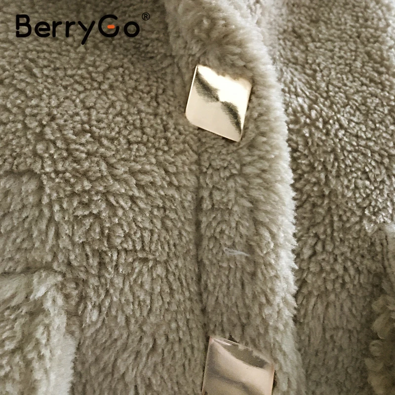 BerryGo Casual women winter teddy fur coat Splicing pocket long sleeve fluffy coats Single breasted female overcoats jacket coat
BerryGo Casual women winter teddy fur coat Splicing pocket long sleeve fluffy coats Single breasted female overcoats jacket coat