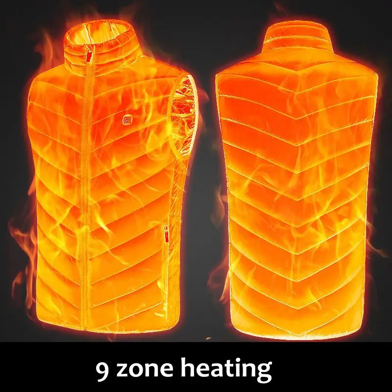 9 Place Heated Jacket Fashion Men Women Coat Intelligent USB Electric Heating Thermal Warm Clothes Winter Heated Vest Plussize
9 Place Heated Jacket Fashion Men Women Coat Intelligent USB Electric Heating Thermal Warm Clothes Winter Heated Vest Plussize