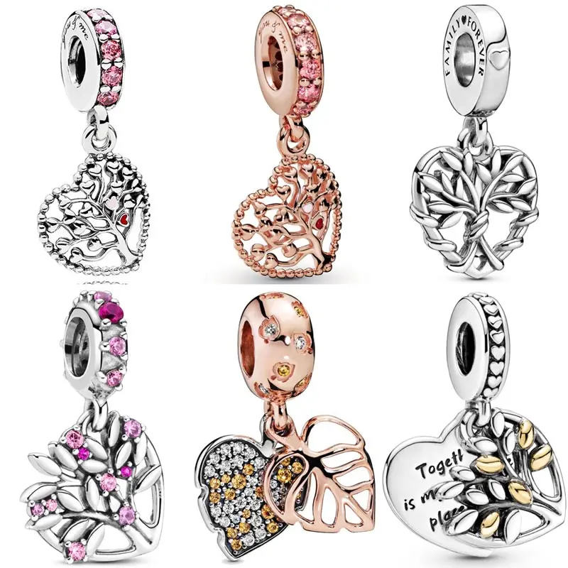 Original 925 Sterling Silver Charm Two-tone Family Tree Come Fly With Me Leaves Pendant Bead Fit Pandora Bracelet DIY Jewelry
Original 925 Sterling Silver Charm Two-tone Family Tree Come Fly With Me Leaves Pendant Bead Fit Pandora Bracelet DIY Jewelry
