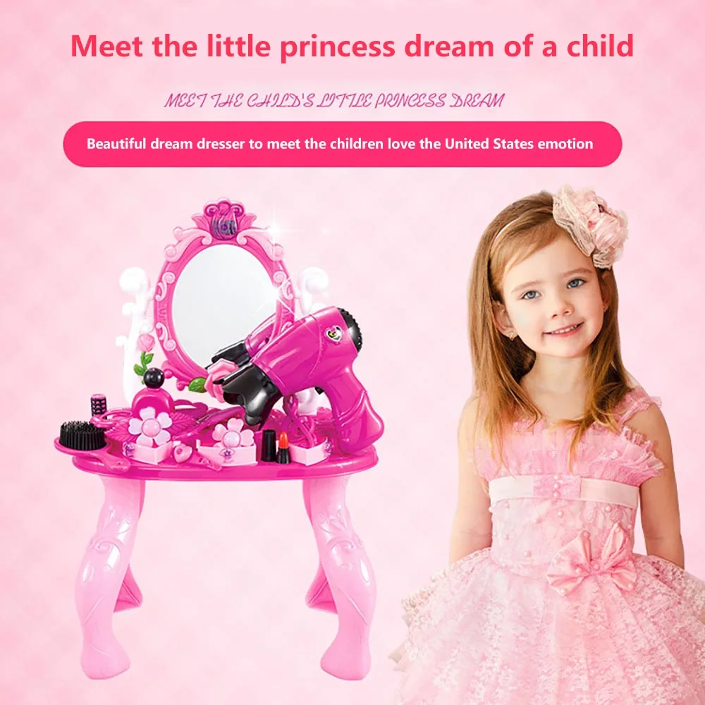 Kids Beauty Makeup Dressing Table Pretend Play Toy Set For Girls Children Educational Toys Birthday Gift
Kids Beauty Makeup Dressing Table Pretend Play Toy Set For Girls Children Educational Toys Birthday Gift