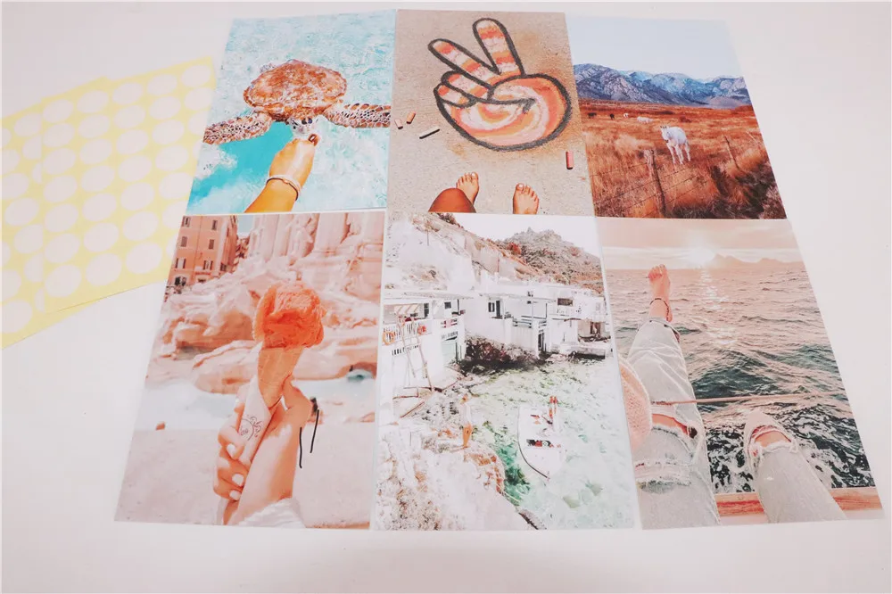 50 шт. набор эстетических открыток для коллажей красивая женская художественная