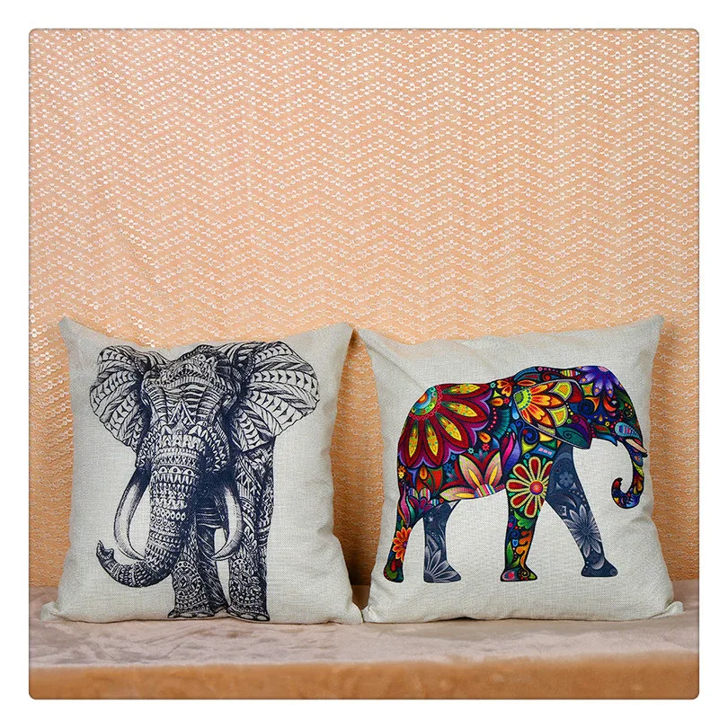 Fashionable modern sofa cushion cover colorful elephant living room sofa bed linen home cushion pillow pillow cover
Fashionable modern sofa cushion cover colorful elephant living room sofa bed linen home cushion pillow pillow cover
