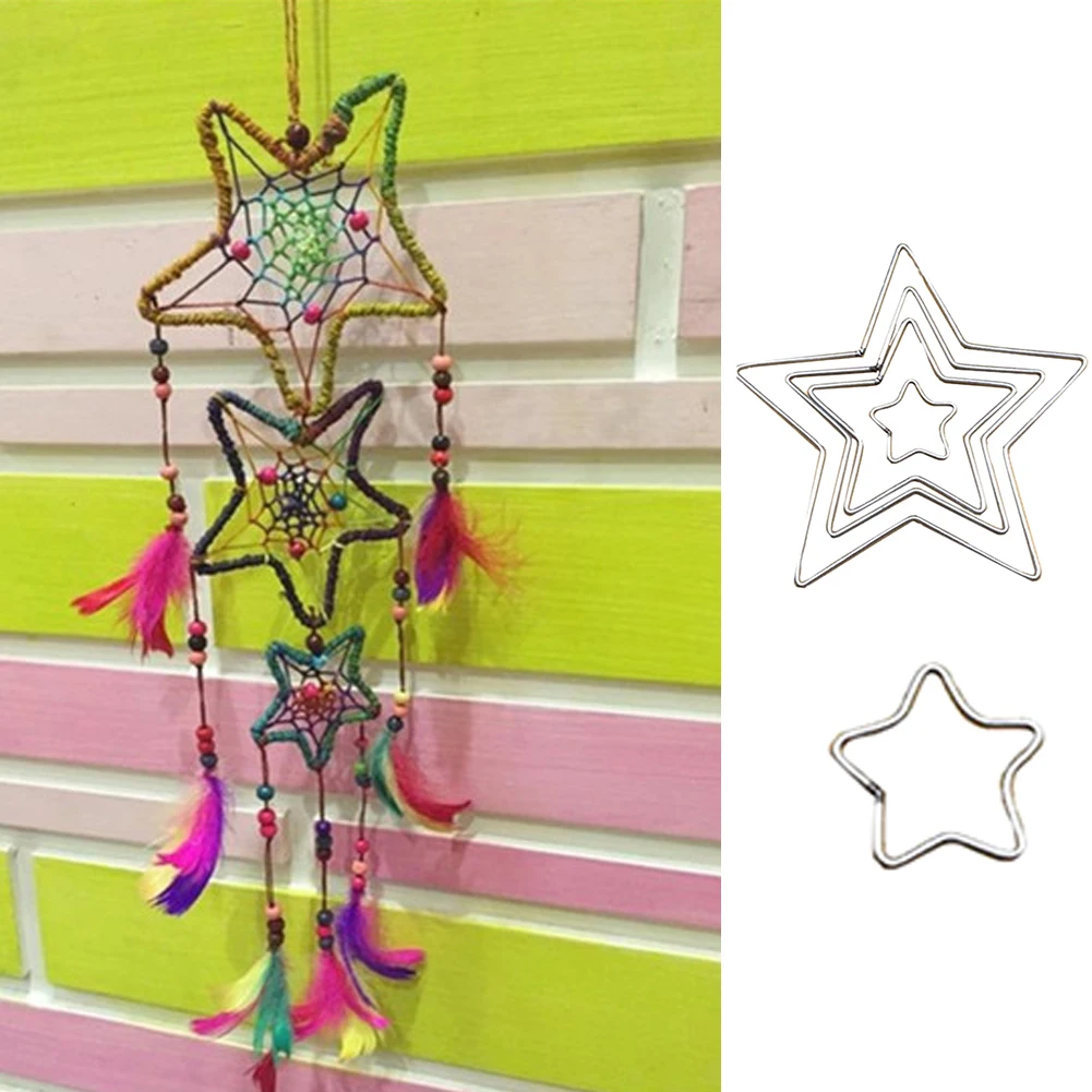 3pcs/set Metal Dream Catcher love Five-pointed star Hoop for DIY Handmade Dreamcatcher Macrame Material Accessories Crafts
3pcs/set Metal Dream Catcher love Five-pointed star Hoop for DIY Handmade Dreamcatcher Macrame Material Accessories Crafts