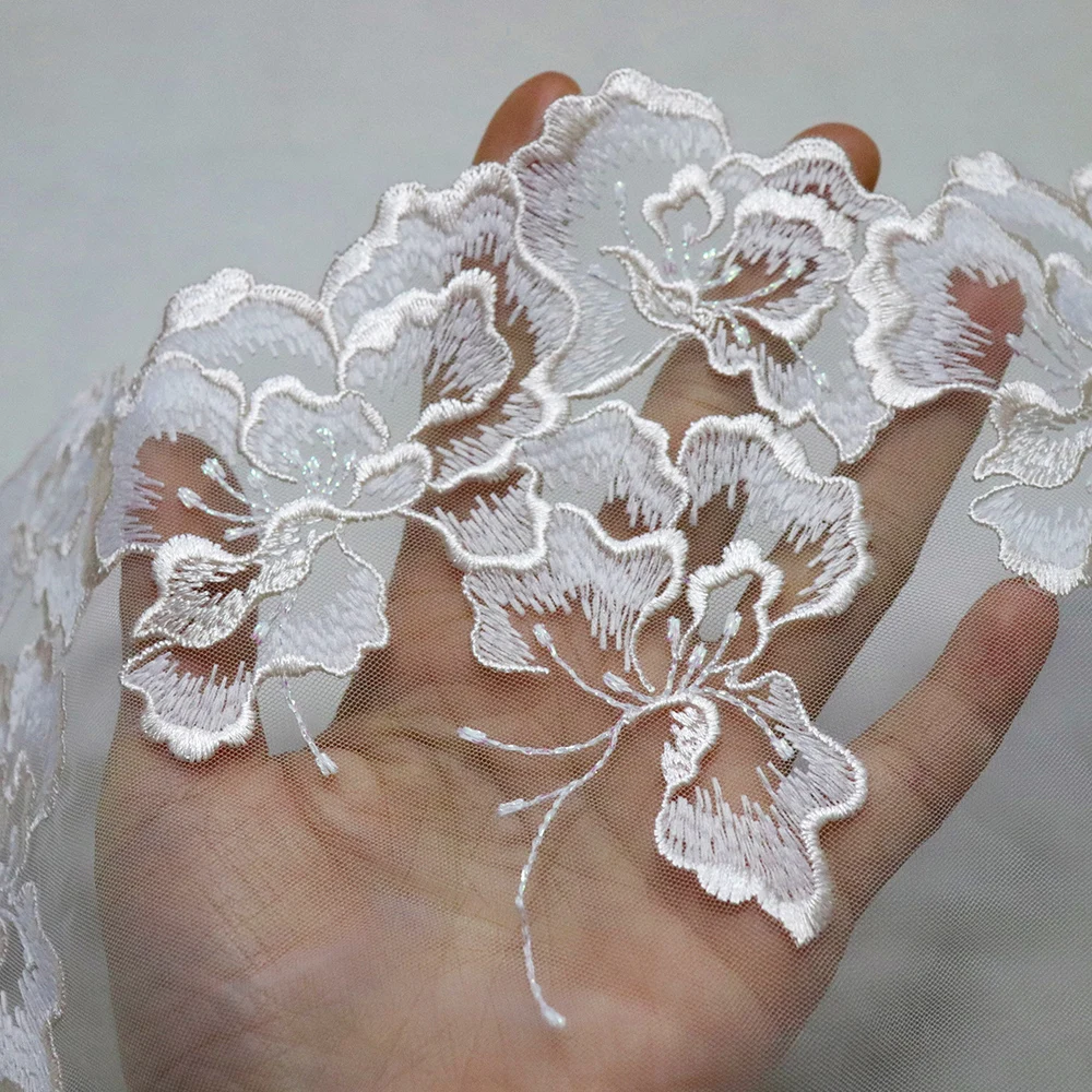 1Meter 29CM Width Luxury Pink Flowers Embroidered Lace Trim White Tulle Fabric For Lingerie Underwear Bra Doll's Dress Decor DIY
1Meter 29CM Width Luxury Pink Flowers Embroidered Lace Trim White Tulle Fabric For Lingerie Underwear Bra Doll's Dress Decor DIY