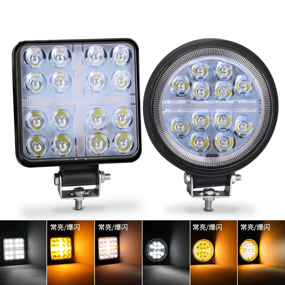 177W 9-36V White Yellow Spotlight Work Light Auto Accessories Fog Lights LED Headlights Truck Driving Lamp For Car
177W 9-36V White Yellow Spotlight Work Light Auto Accessories Fog Lights LED Headlights Truck Driving Lamp For Car