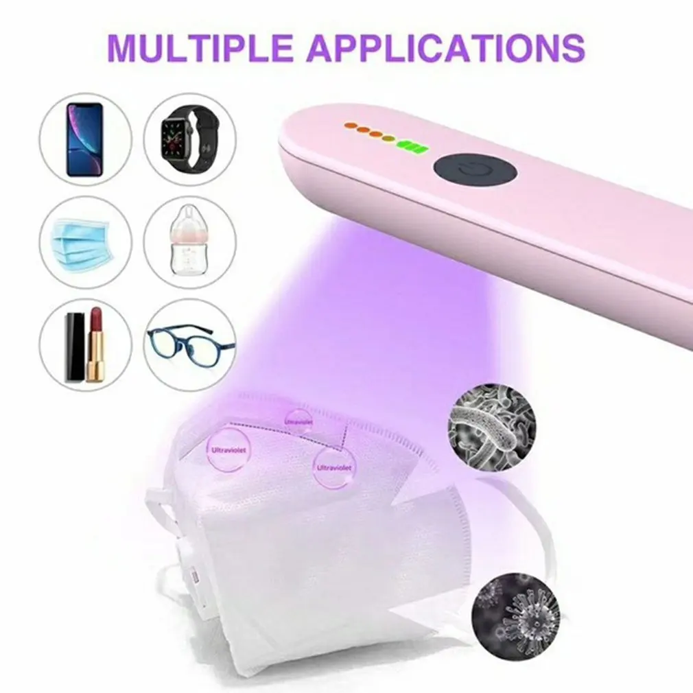 Handheld UV Disinfection Lamp UV Sterilization Stick Portable Rechargeable Bacteria UVC Sanitizers Traveling Sterilizer UV Lamp
Handheld UV Disinfection Lamp UV Sterilization Stick Portable Rechargeable Bacteria UVC Sanitizers Traveling Sterilizer UV Lamp