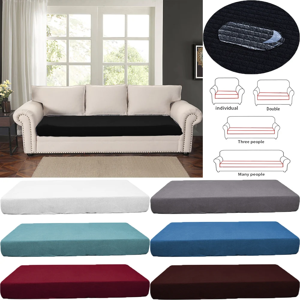 1/2/3/4 Seater Sofa Cushion Cover Chair Cover Fleece Spandex Fabric Solid Color Furniture Protector Washable Removable Slipcover
1/2/3/4 Seater Sofa Cushion Cover Chair Cover Fleece Spandex Fabric Solid Color Furniture Protector Washable Removable Slipcover