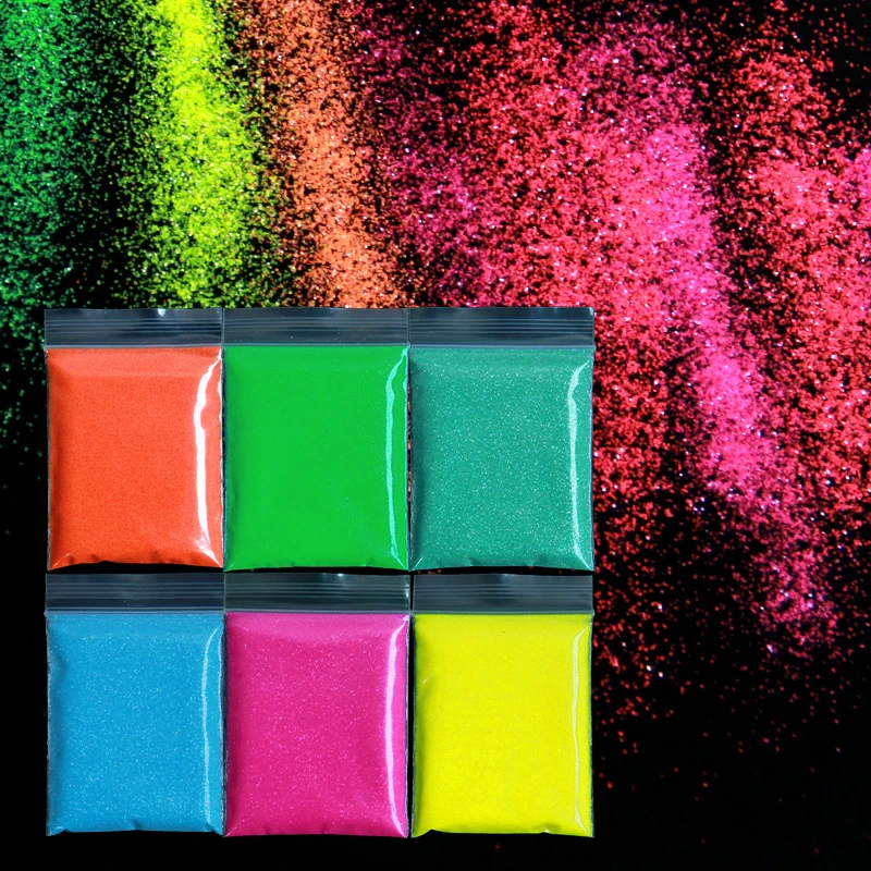 10g Fluorescent Nail Glitter Shiny Candy Powder Colorful Sugar Glitter Design For Nails Manicure DIY Nail Art Decorations 0.2mm
10g Fluorescent Nail Glitter Shiny Candy Powder Colorful Sugar Glitter Design For Nails Manicure DIY Nail Art Decorations 0.2mm