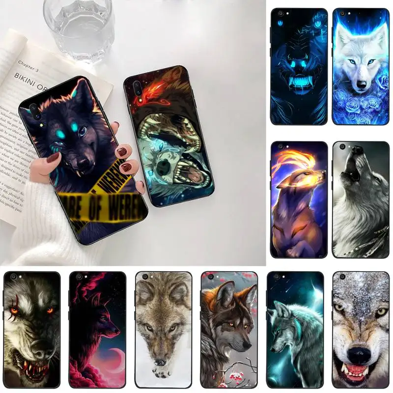 Злой snow волк новоприбывшие черная сотовый Чехол для телефона Vivo Y91c Y17 Y51 Y67 Y55 Y93 Y81S