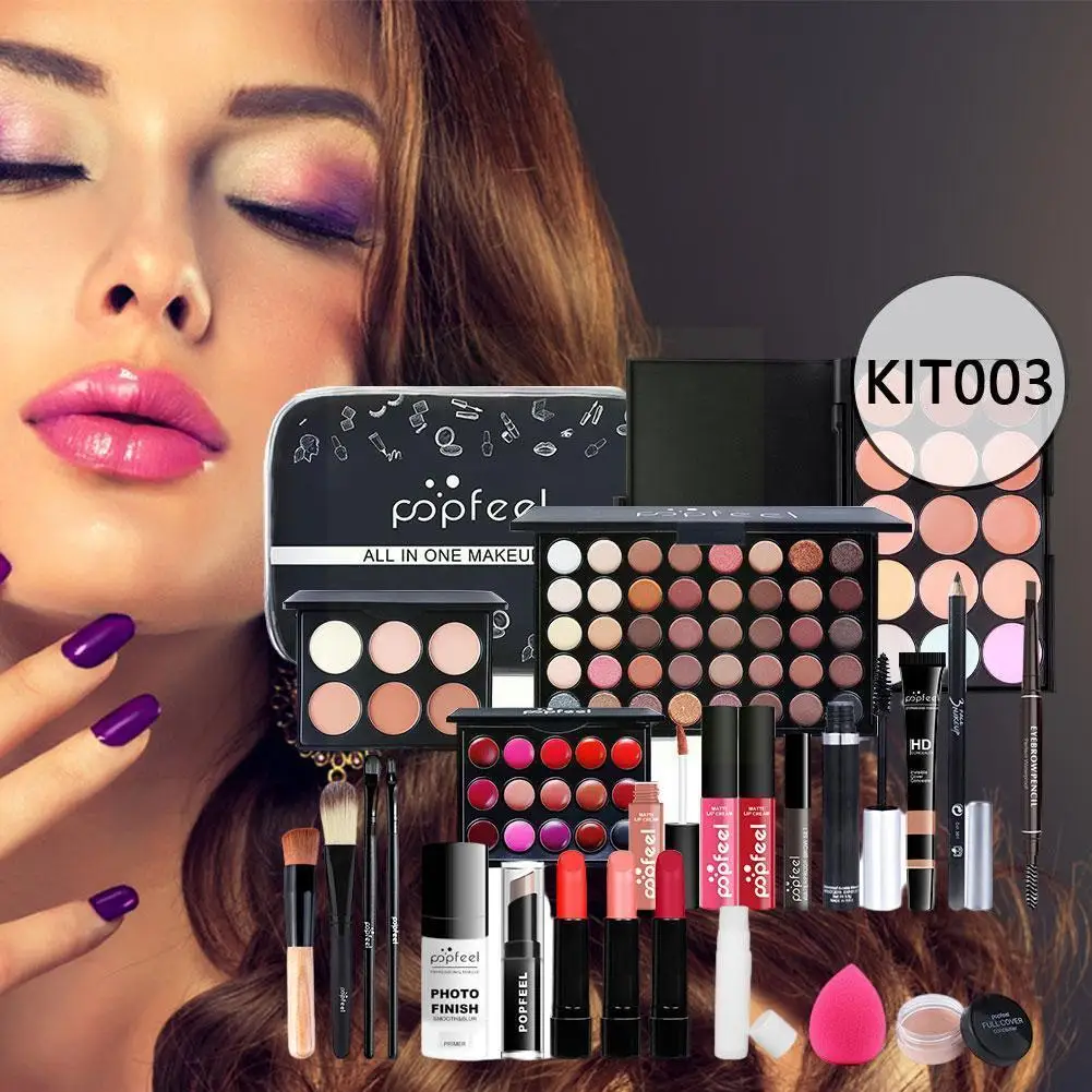 Fashion Make Up Kit Female Beginner Student Novice Light Set Combination Makeup Box Gift Cosmetic Light Full Waterproof Mak M5I1
Fashion Make Up Kit Female Beginner Student Novice Light Set Combination Makeup Box Gift Cosmetic Light Full Waterproof Mak M5I1