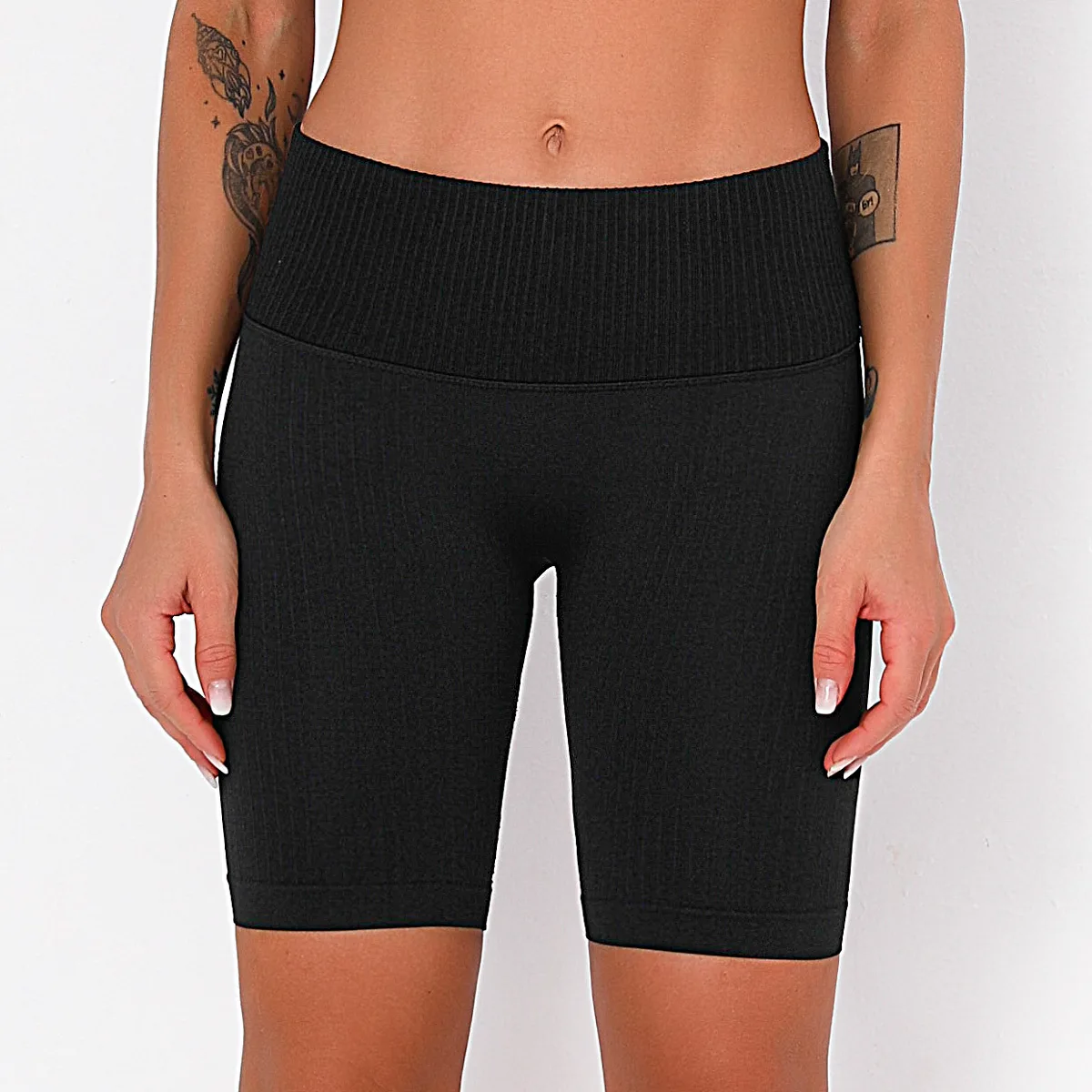 Seamless stripe quick dry exercise Capris elastic hip lifting running leggins sport leggings women fitness yoga shorts
Seamless stripe quick dry exercise Capris elastic hip lifting running leggins sport leggings women fitness yoga shorts
