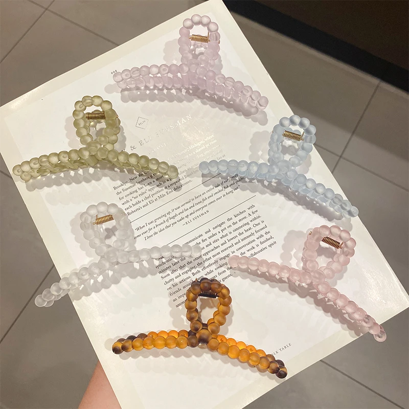 Vintage Hair Clips Simple Claw Clip Frosted Large Geometric Hair Clips for Women Girls Acrylic Clear Hair Accessories Headwear
Vintage Hair Clips Simple Claw Clip Frosted Large Geometric Hair Clips for Women Girls Acrylic Clear Hair Accessories Headwear