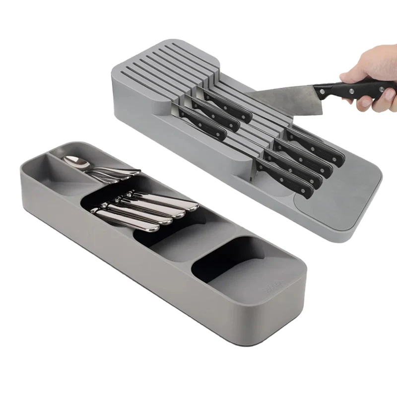 Kitchen Cutlery Storage Tray Kitchen Knife holder Organizer Kitchen Container Spoon Fork Storage Separation Knife Block Holder
Kitchen Cutlery Storage Tray Kitchen Knife holder Organizer Kitchen Container Spoon Fork Storage Separation Knife Block Holder