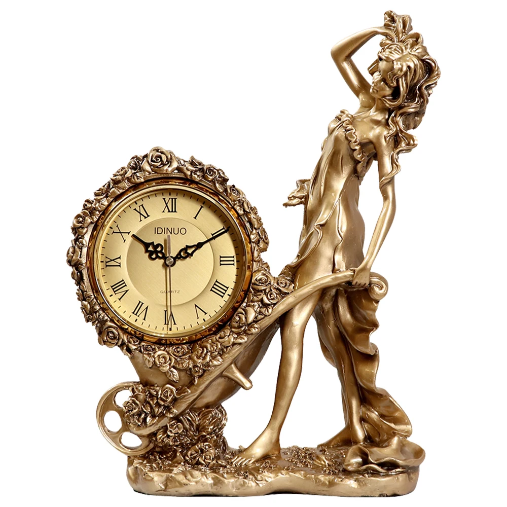 Desk clock home desktop living room modern European clock ornaments clocks wine cabinet art creative beauty retro light luxury
Desk clock home desktop living room modern European clock ornaments clocks wine cabinet art creative beauty retro light luxury