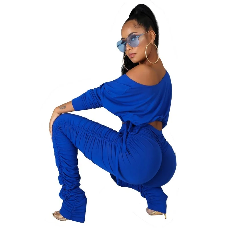 Fall 2021 Women's Winter Wear Women's 2-piece Suit Stackable Pants Sweatshirt 2-piece Set Casual Belted Short Top Pleated Pants
Fall 2021 Women's Winter Wear Women's 2-piece Suit Stackable Pants Sweatshirt 2-piece Set Casual Belted Short Top Pleated Pants