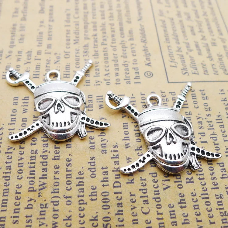 6 PCS/Lot 24mm*25mm wicca Pendant Antique Silver Color Skull Charms For DIY Jewelry Making Handmade Craft
6 PCS/Lot 24mm*25mm wicca Pendant Antique Silver Color Skull Charms For DIY Jewelry Making Handmade Craft