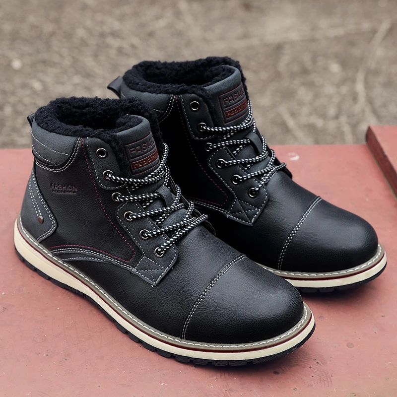 Fashion Winter Shoes Men Military Boots Outdoor Warm Snow Boots Ankle Flat Boots Anti-skid Safety Shoes Zapatos De Hombre A9714
Fashion Winter Shoes Men Military Boots Outdoor Warm Snow Boots Ankle Flat Boots Anti-skid Safety Shoes Zapatos De Hombre A9714