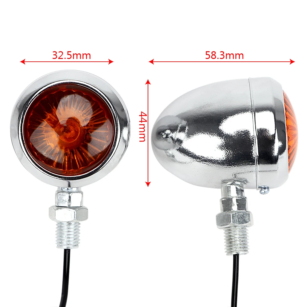 2Pcs For Harley Suzuki Motor Lamp High Quality Refit Silver Motorcycle Turn Signal Light Scooter Turn Indicators 10W DC 12V
2Pcs For Harley Suzuki Motor Lamp High Quality Refit Silver Motorcycle Turn Signal Light Scooter Turn Indicators 10W DC 12V