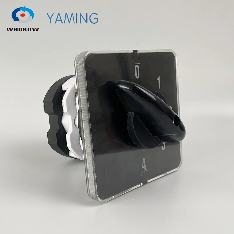 YMZ12-50/2 Multi 0-4 Positions 660V 50amp Three Stages 2 Poles Silver Contact 8 Terminals LW31 Changeover Rotary Cam Switch
YMZ12-50/2 Multi 0-4 Positions 660V 50amp Three Stages 2 Poles Silver Contact 8 Terminals LW31 Changeover Rotary Cam Switch