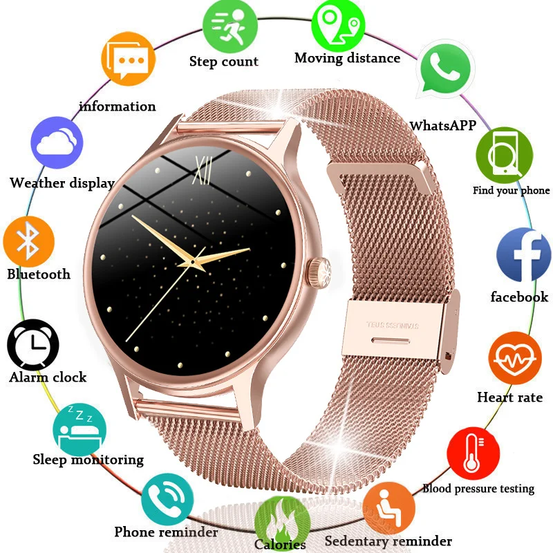 2022 New Women Smart Watch Woman Fashion Watch Heart Rate Sleep Monitoring For Android IOS Waterproof Ladies Smartwatch womens
2022 New Women Smart Watch Woman Fashion Watch Heart Rate Sleep Monitoring For Android IOS Waterproof Ladies Smartwatch womens