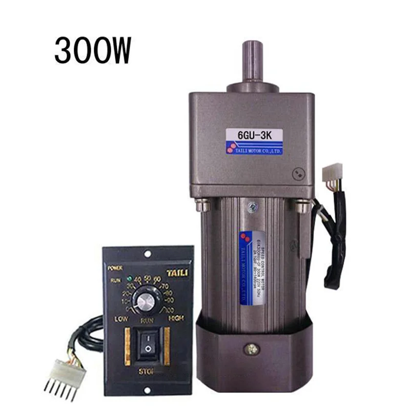 300W 220V 6IK300RGU AC motor speed motor with a gear reduction box gear motor 6GU3K-300K 8/18/28/39/70/93/140/280/466RPM
300W 220V 6IK300RGU AC motor speed motor with a gear reduction box gear motor 6GU3K-300K 8/18/28/39/70/93/140/280/466RPM