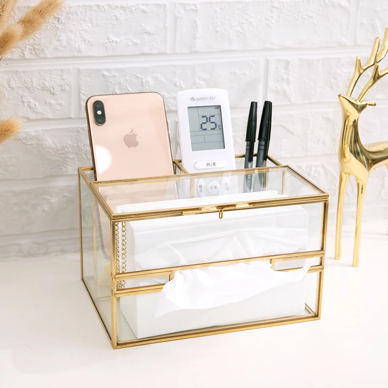 Nordic Style Makeup Brush Bucket Brass Glass Cosmetic Lipstick Eyebrow Storage Organizer Remote control desktop storage box
Nordic Style Makeup Brush Bucket Brass Glass Cosmetic Lipstick Eyebrow Storage Organizer Remote control desktop storage box