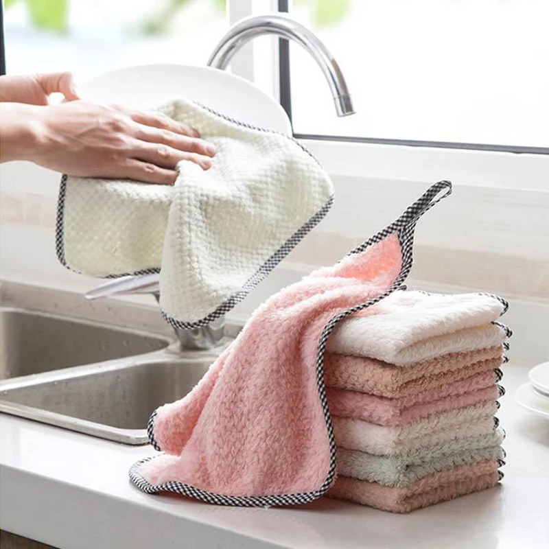 Dish Towel Super Absorbent Kitchen Towels Soft Microfiber Cleaning Cloths Non-stick Oil Dish Cloth Rags For Kitchen Household
Dish Towel Super Absorbent Kitchen Towels Soft Microfiber Cleaning Cloths Non-stick Oil Dish Cloth Rags For Kitchen Household