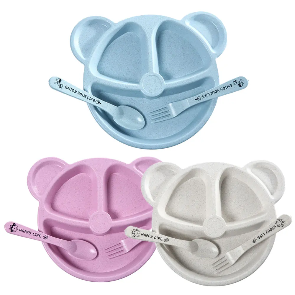 Wheat Straw Children's Plate Dispensing Baby Dishes Toddler Spoon and Fork Utensils Food Bowl Feeding Set Kids Tableware Kit
Wheat Straw Children's Plate Dispensing Baby Dishes Toddler Spoon and Fork Utensils Food Bowl Feeding Set Kids Tableware Kit