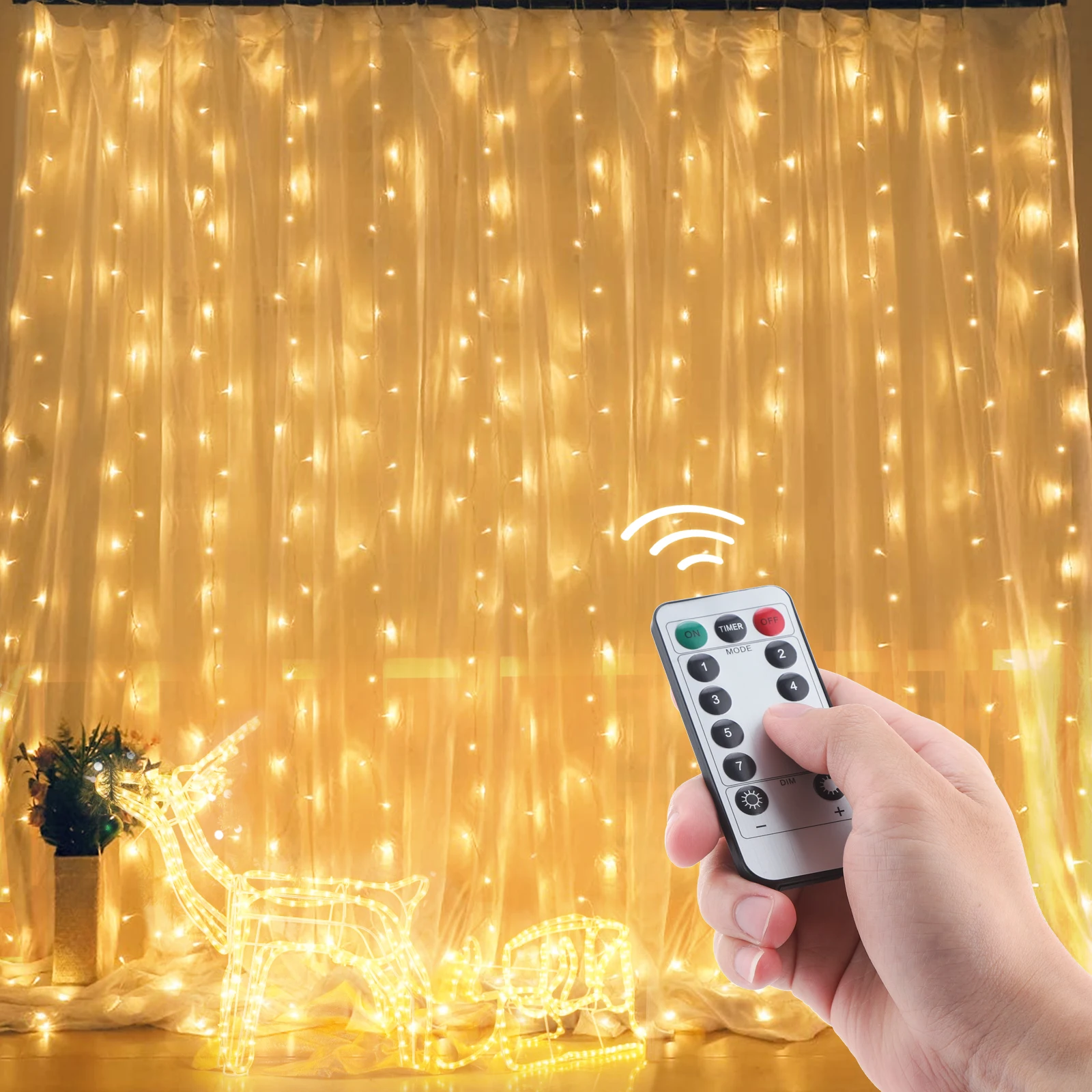 3mx3m 300 LEDs USB String Lights Remote Control Fairy String Light Garland Curtain Lamp Home Party Christmas Wedding Decoration
3mx3m 300 LEDs USB String Lights Remote Control Fairy String Light Garland Curtain Lamp Home Party Christmas Wedding Decoration