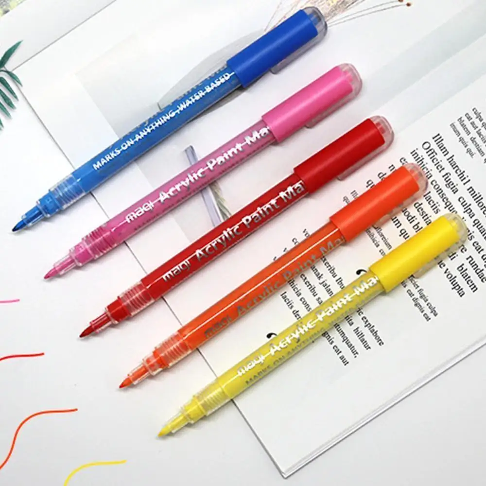 12/18 Colors 0.7mm Acrylic Paint Marker Pen For Ceramic Rock Glass Porcelain Mug Wood Fabric Canvas Painting Graffiti Craft Pen
12/18 Colors 0.7mm Acrylic Paint Marker Pen For Ceramic Rock Glass Porcelain Mug Wood Fabric Canvas Painting Graffiti Craft Pen
