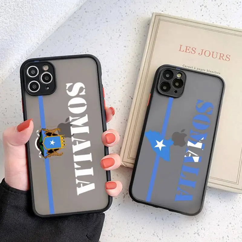 Somali Somalia National Flag Phone Case Black Transparent Matte For IPhone 7 8 11 12 S Mini Pro X XS XR MAX Plus Cover Shell
Somali Somalia National Flag Phone Case Black Transparent Matte For IPhone 7 8 11 12 S Mini Pro X XS XR MAX Plus Cover Shell