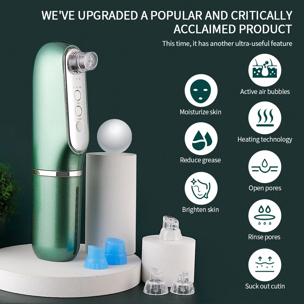 Electric Small Bubble Blackhead Remover Vacuum USB Heating Nano Water Cycle Acne Pore Remover Facial Deep Cleaning Beauty Tool
Electric Small Bubble Blackhead Remover Vacuum USB Heating Nano Water Cycle Acne Pore Remover Facial Deep Cleaning Beauty Tool