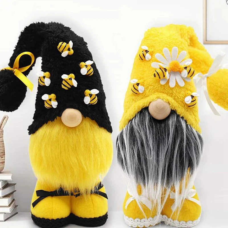 Flannel Bee Dwarf Plush Doll Faceless Gnome Doll Bee Festival Decorative Handmade Craft Ornament Excellent
Flannel Bee Dwarf Plush Doll Faceless Gnome Doll Bee Festival Decorative Handmade Craft Ornament Excellent