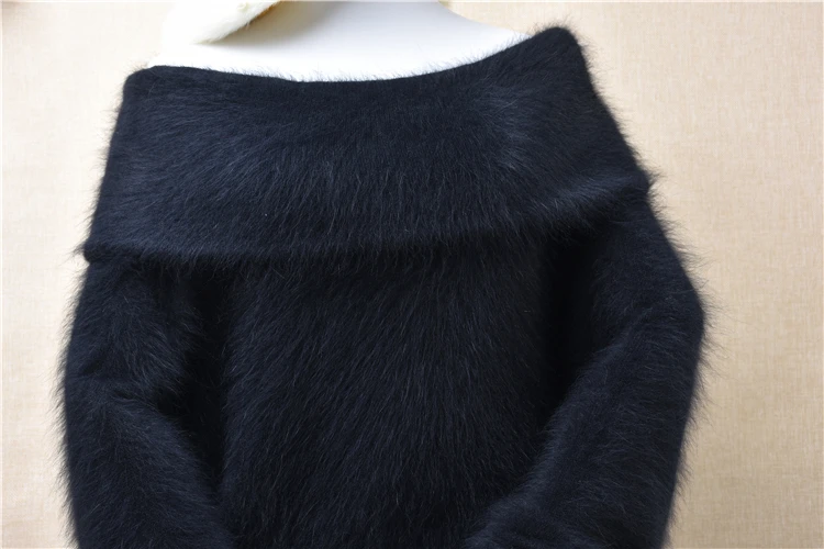 ladies women winter clothing thick hairy fluffy mink cashmere black slash turtleneck long sleeves pullover angora fur jumper top
ladies women winter clothing thick hairy fluffy mink cashmere black slash turtleneck long sleeves pullover angora fur jumper top